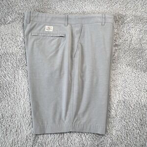 Faherty Shorts Mens 38 Gray All Day Athleisure Chino Drawstring Stretch 9" Golf
